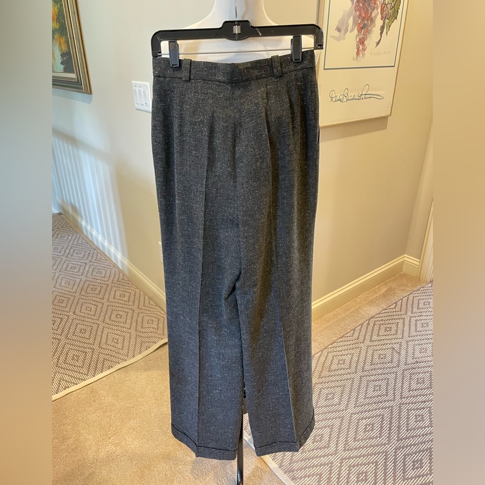 Vintage Chanel Charcoal Grey Tweed Slacks